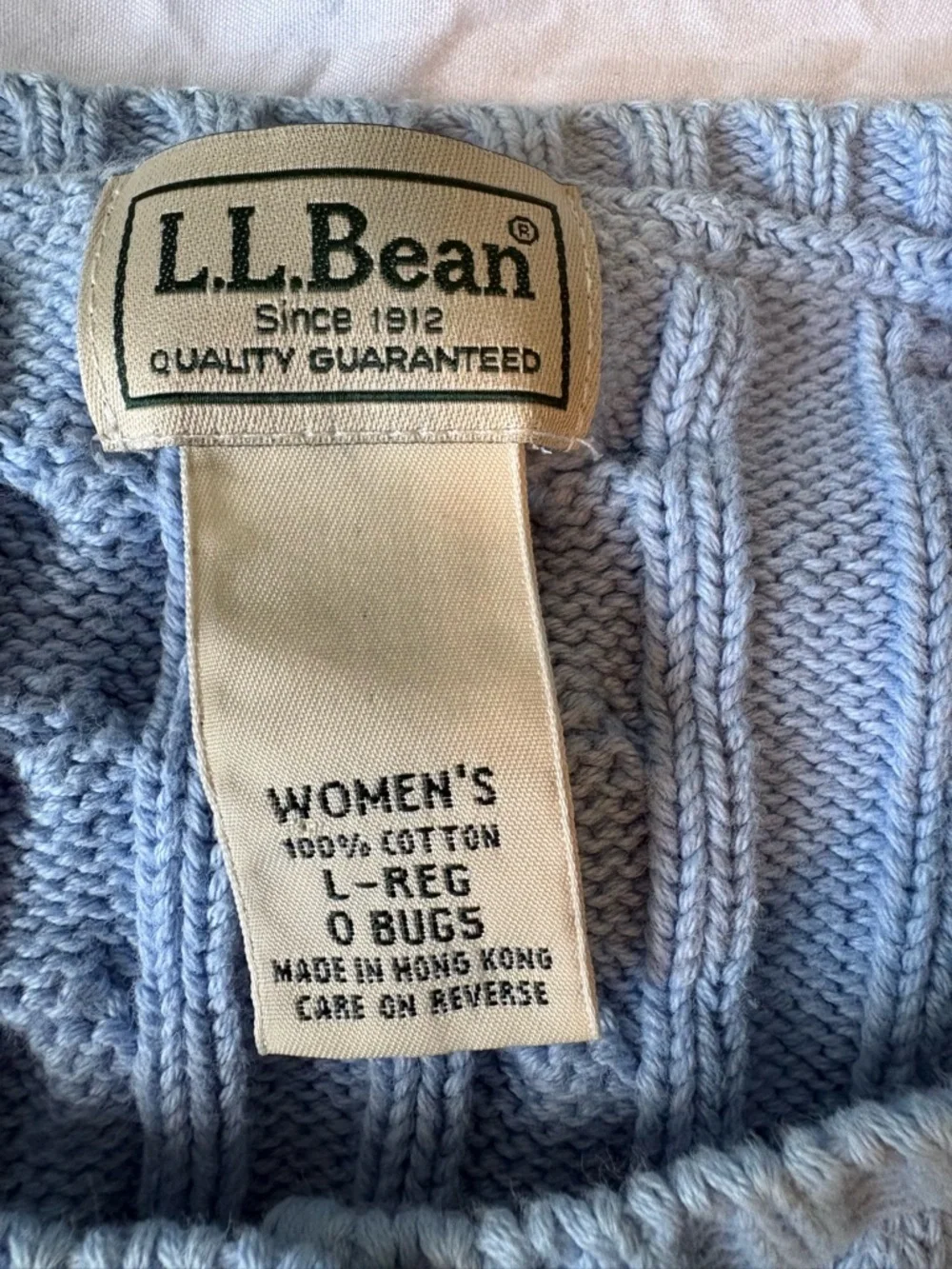 L.L. Bean Women's Baby blue Cardigan Sweater - Picture 2 of 3